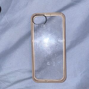 iPhone 5 clear white rim case